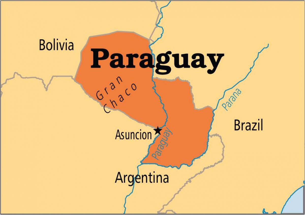 mji mkuu wa Paraguay ramani
