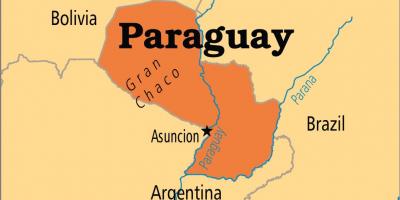 Mji mkuu wa Paraguay ramani