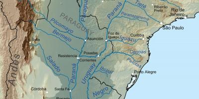Ramani ya Paraguay mto